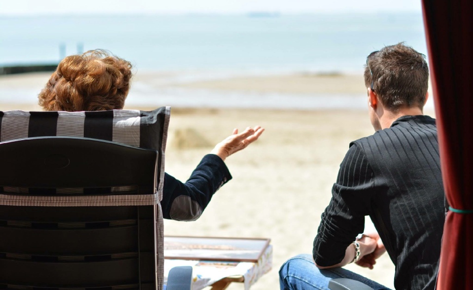 Nathan Ultee op het strand Vlissingen